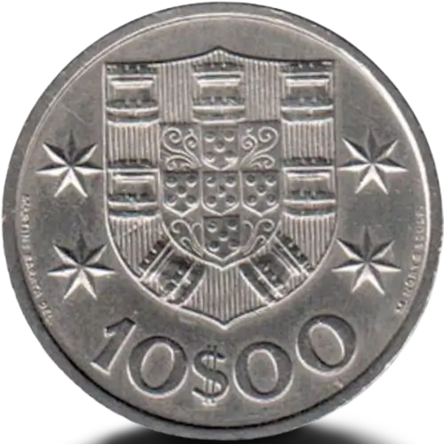 Explorando a Moeda de 10$00 de 1972 da República Portuguesa ftexvso
