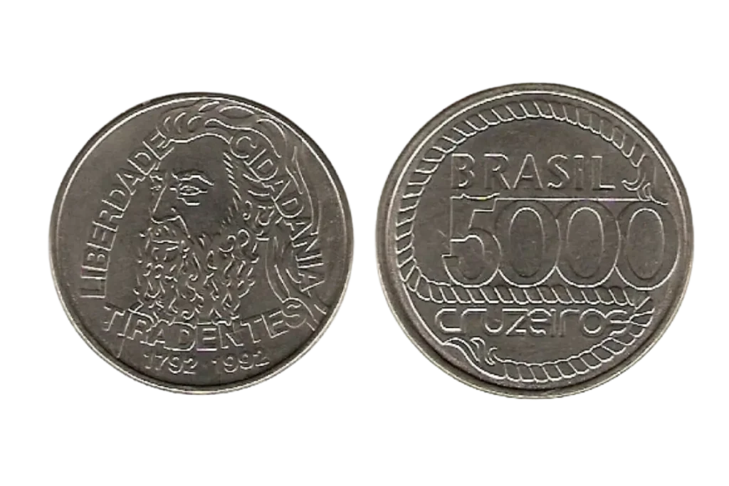 A Fascinante História da Moeda de 5000 Cruzeiros 1992 Valor, Polêmica e o Legado de Tiradentes
